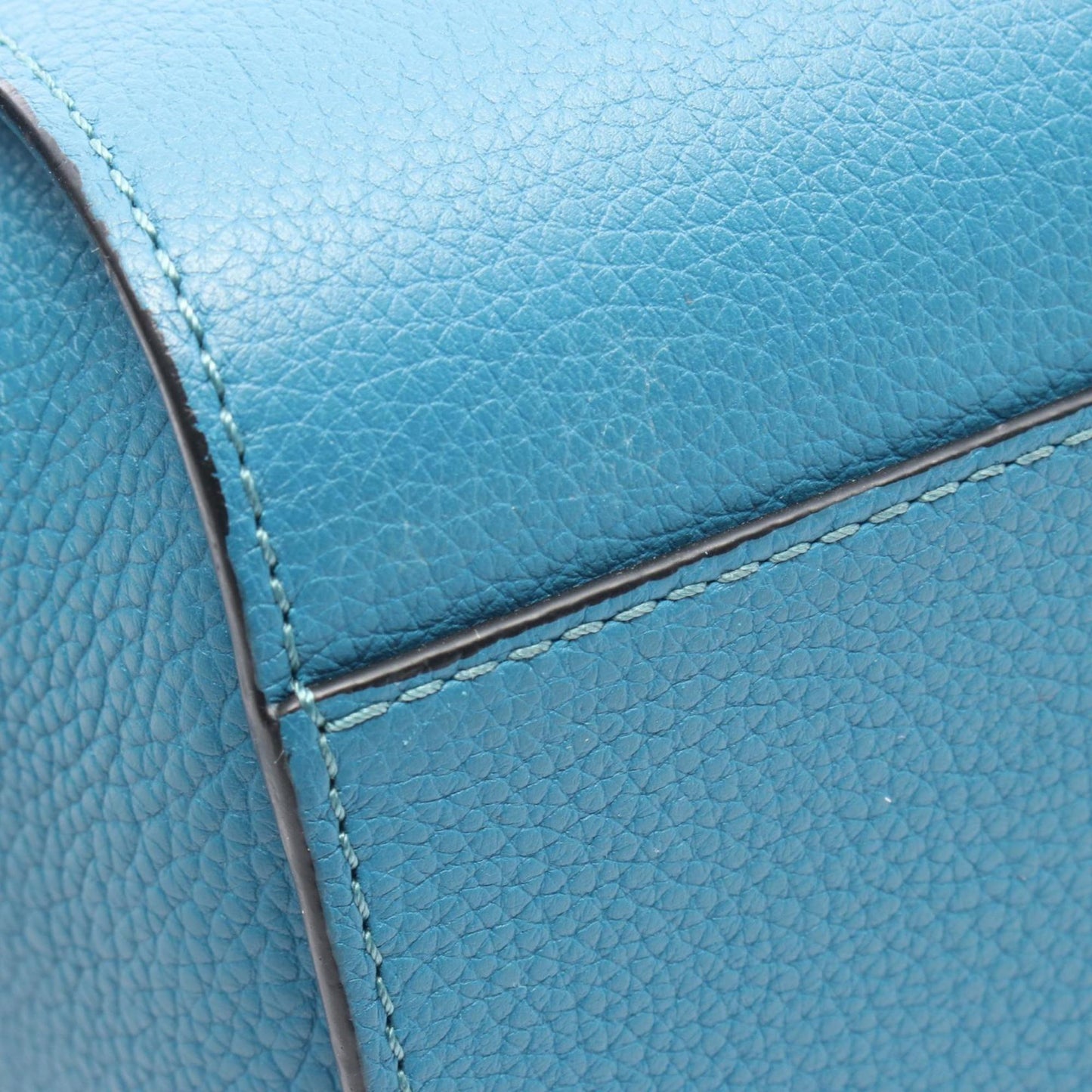 LOEWE Hammock Drawstring Bag, Mini Handbag, Leather, Women's, Blue