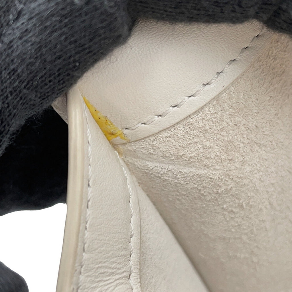 Celine Cuir Triomphe Leather Shoulder Bag 198153 CELINE White