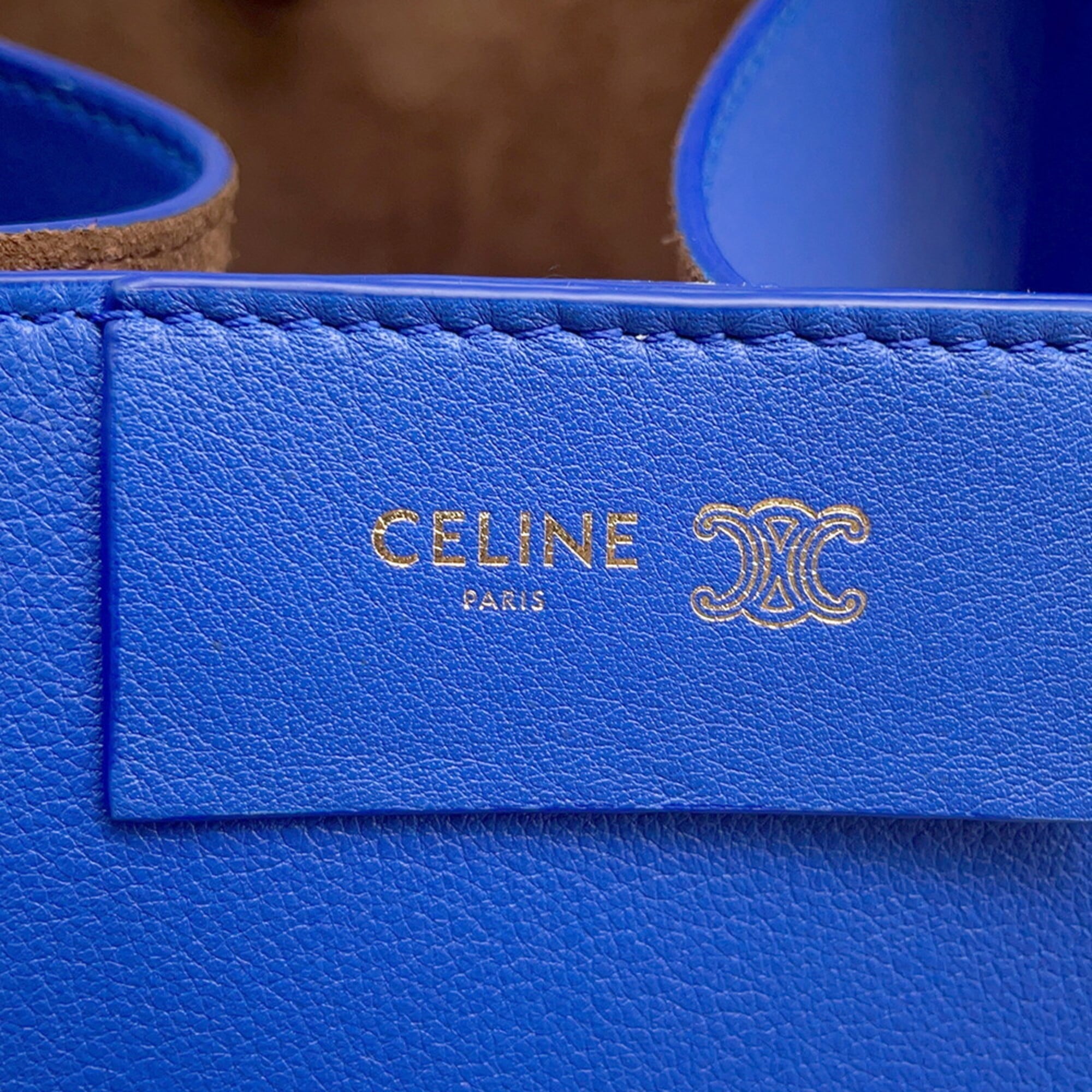 Celine Cubo 124182 Leather Handbag, CELINE 2-way Shoulder Bag, Women's — Like New