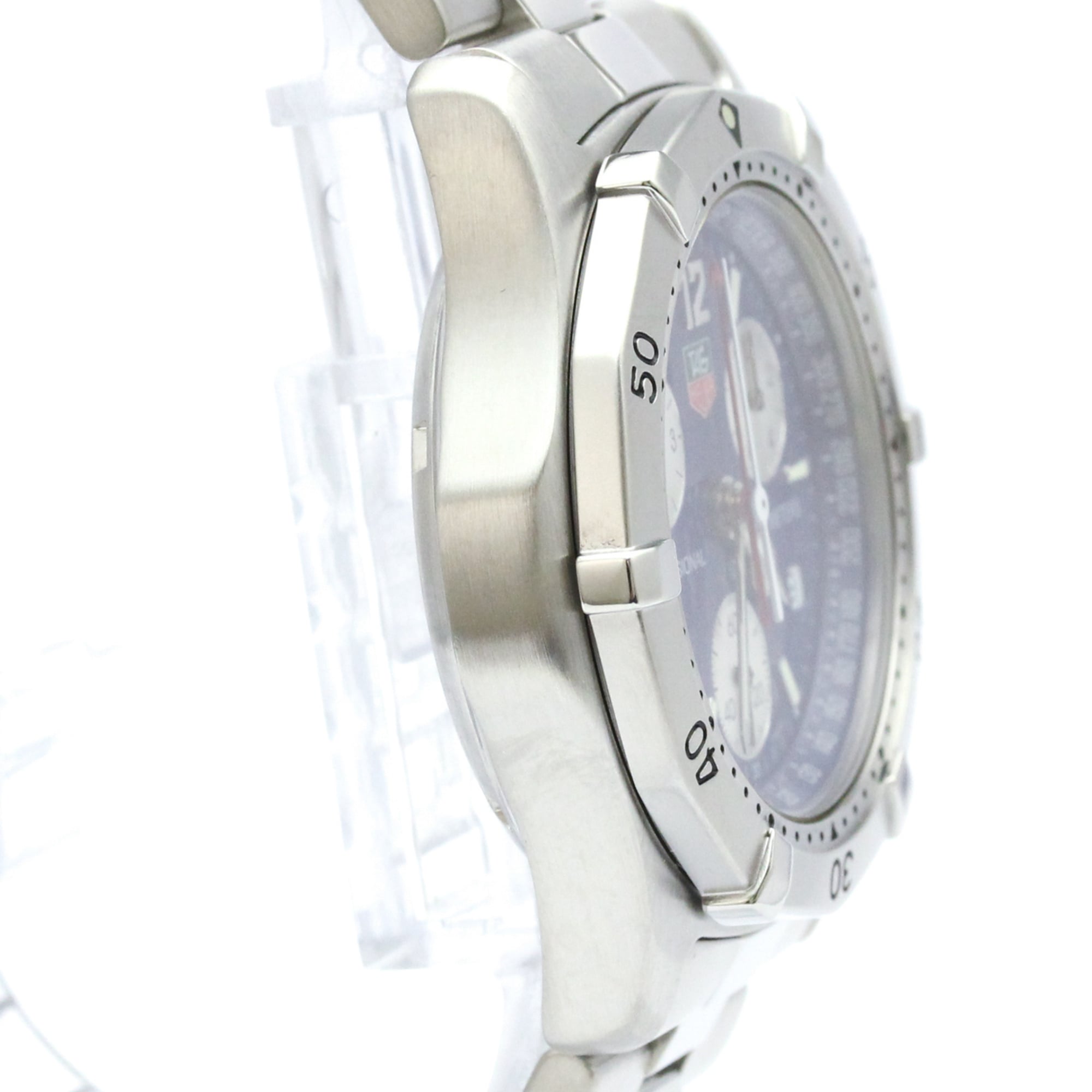 TAG HEUER 2000 Professional Chronograph Mens Watch CK1112 Polished — Very Good