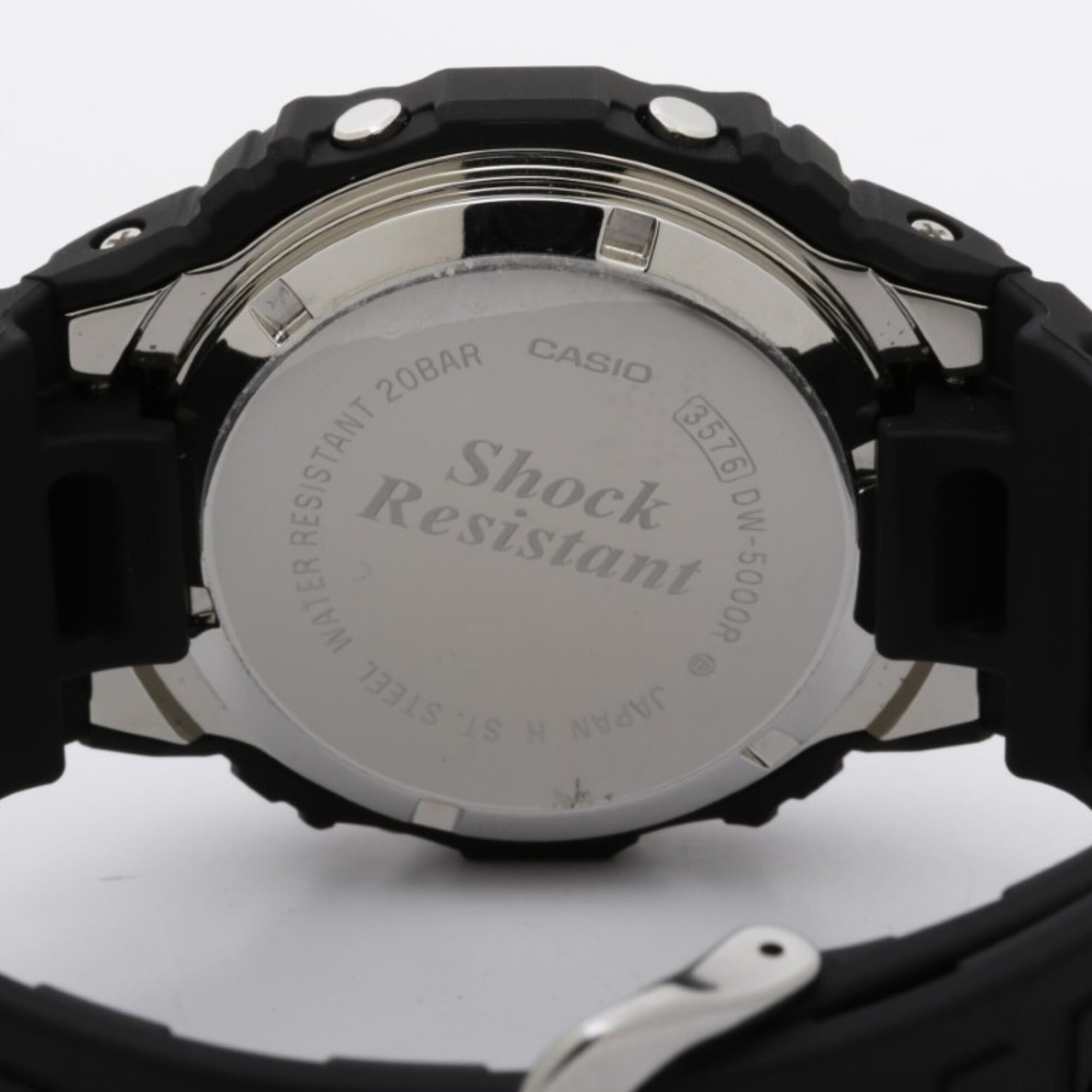 CASIO G-SHOCK DIGITAL 5000 SERIES Original Reissue Model DW-5000R-1AJF Black Stainless Steel/Resin Men's Digital Watch — New - Store Return