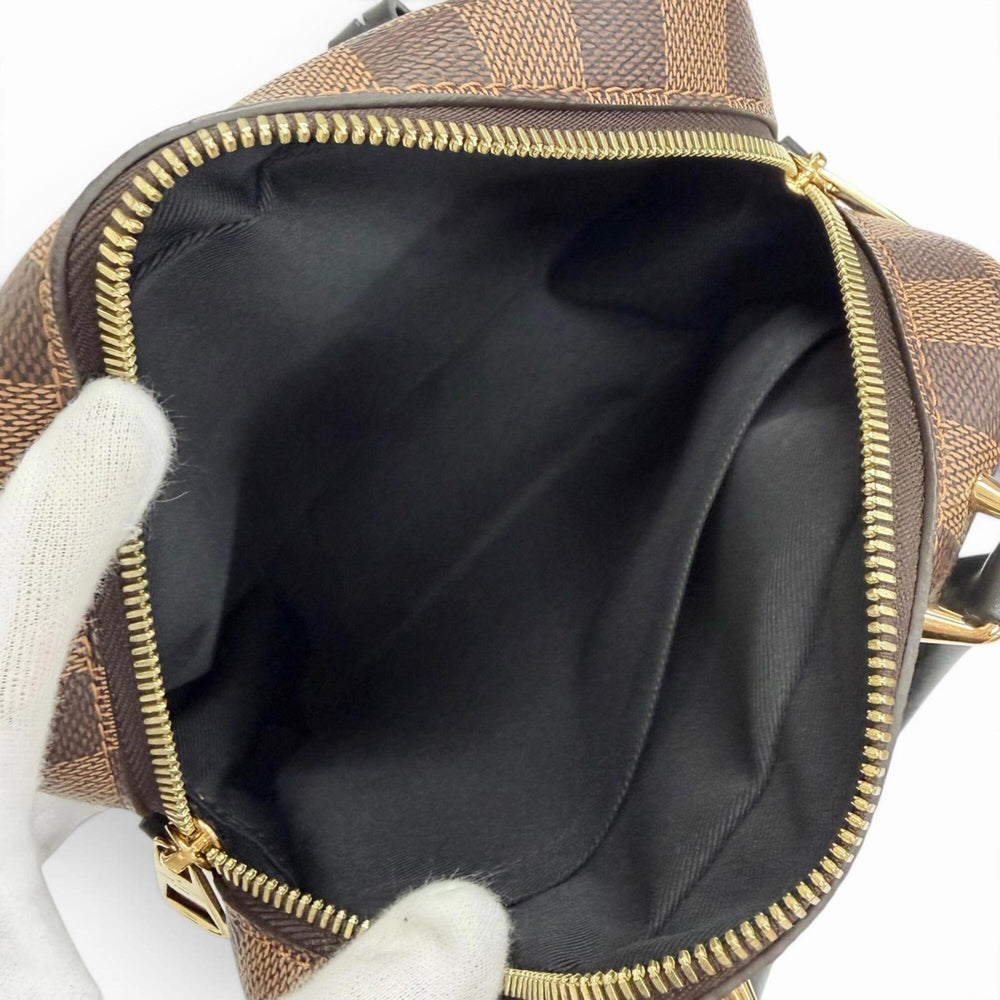 LOUIS VUITTON N50063 Damier Valisette Souple BB Canvas Shoulder Bag, Brown, Made in France, Women's, with Dust Bag — Like New