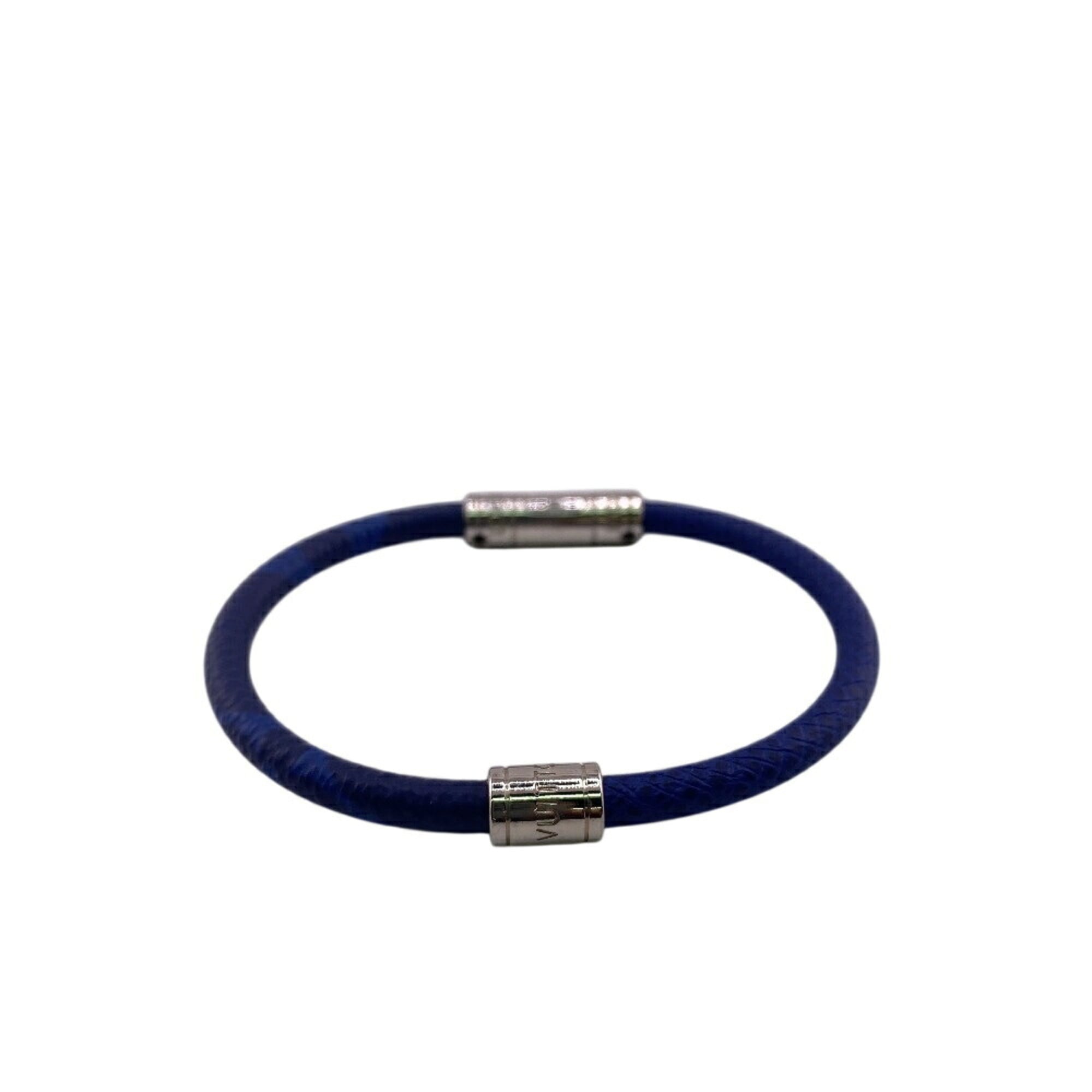 LOUIS VUITTON M6568D Neo Split Bracelet, Blue, Men's