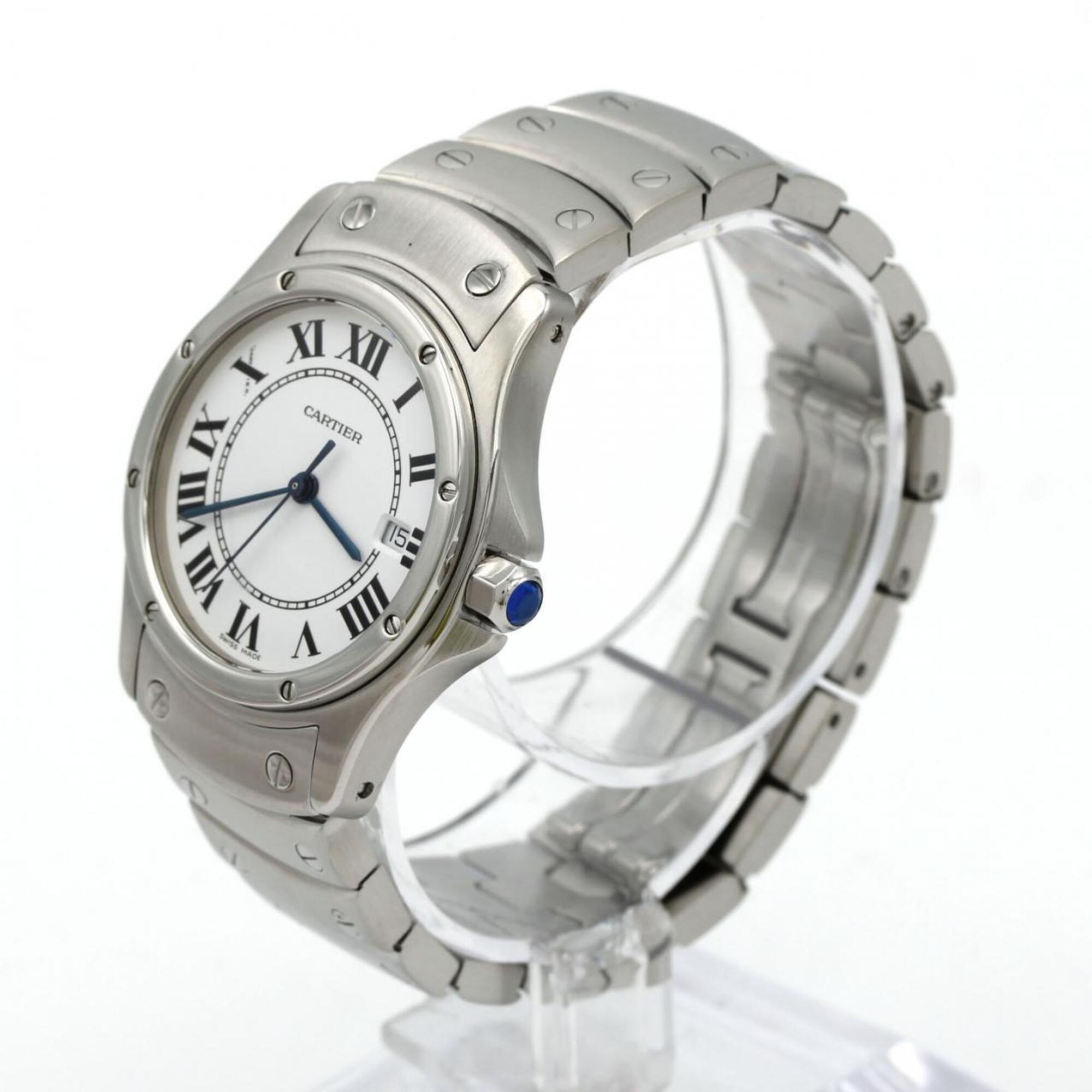 Cartier Santos Round MM W20027K1 SS Quartz Watch — Very Good