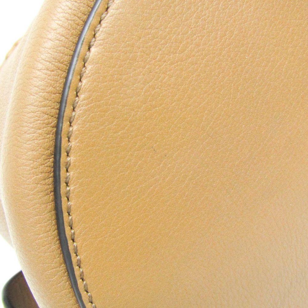 Salvatore Ferragamo Gancini Sling Bag GG-241141 Women's Leather Shoulder Bag Brown — Like New