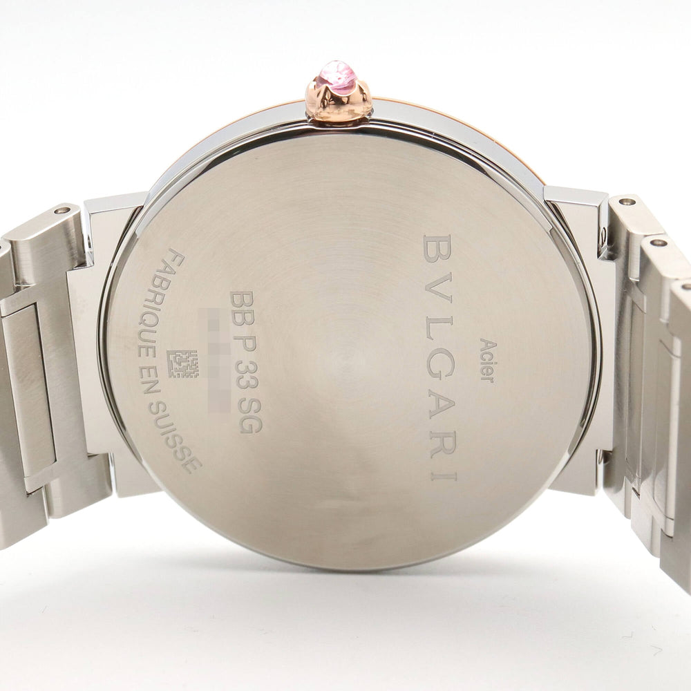 BVLGARI Bulgari 12-Diamond Watch, 18K Pink Gold (PG) Stainless Steel, Women's, Gray Tone, BBP33SG — Very Good