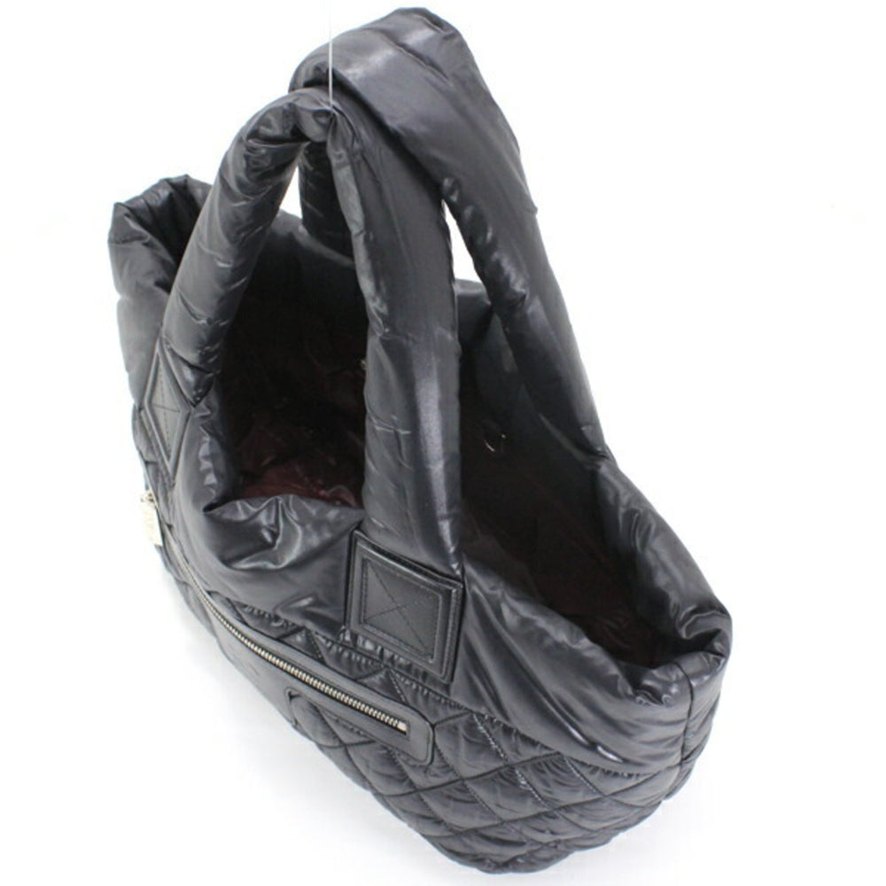 Chanel Coco Cocoon PM Small Tote Bag, Black Nylon with Mark, Women's, KM3144 — Like New