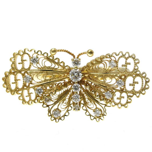 Gucci Le Marché Des Merveilles Butterfly Ring Yellow Gold (18K) Fashion Diamond Band Ring Gold