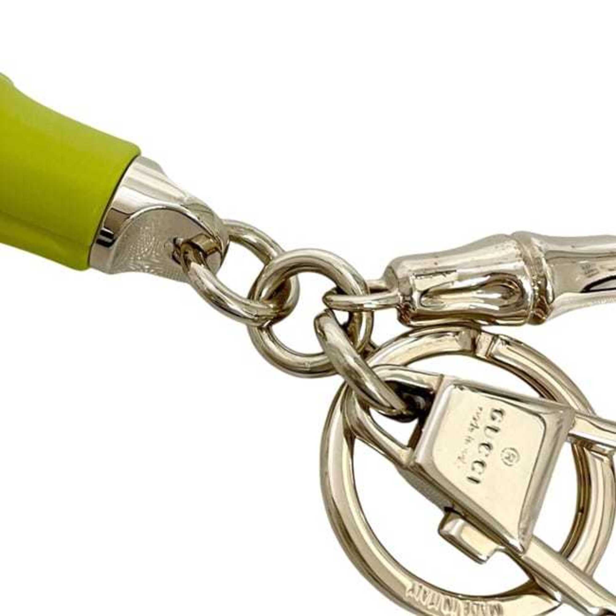 Gucci Charm Bamboo 828187 IAAFM 8086 GUCCI Metal Light Green Gold Yellow-Green Unisex — Like New