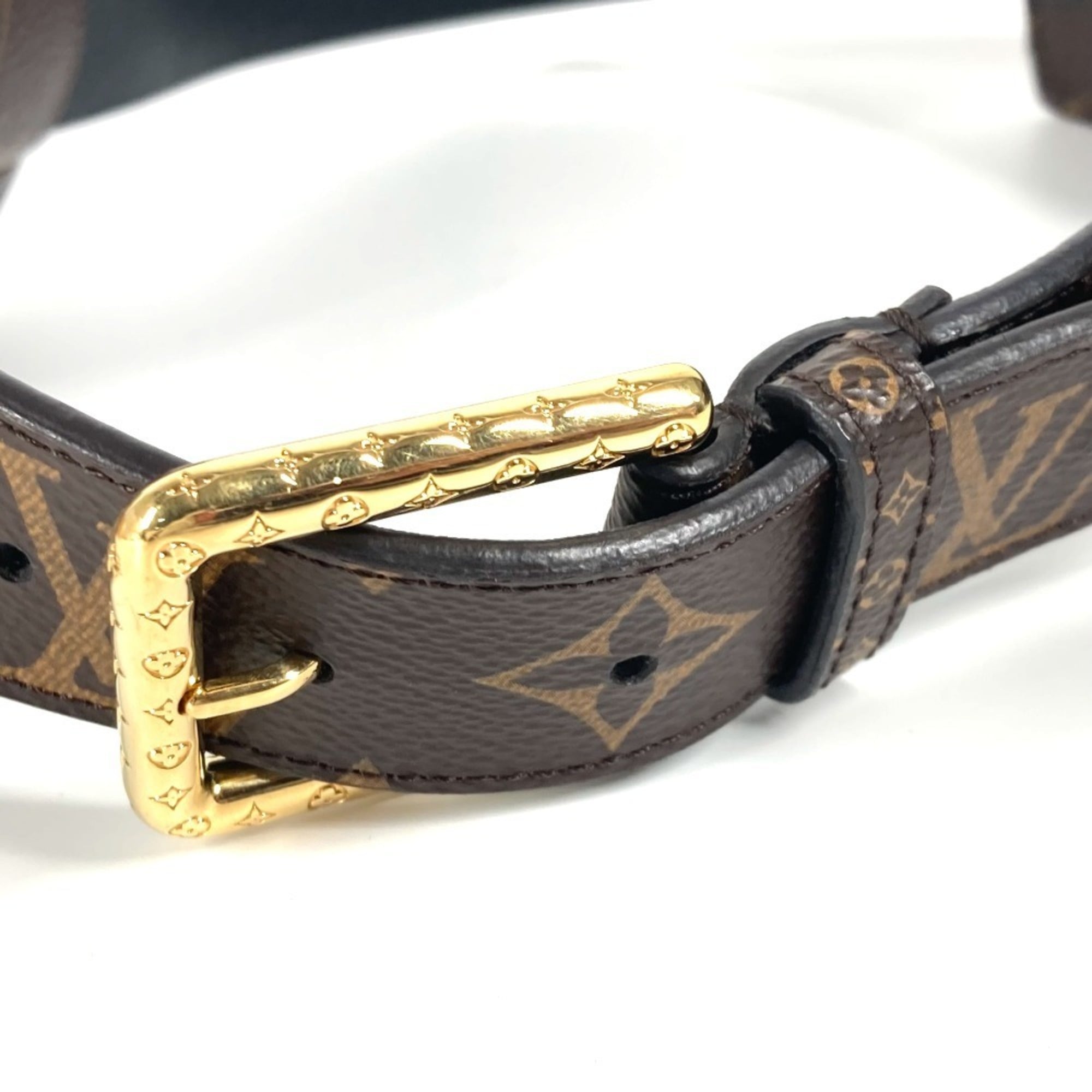 LOUIS VUITTON M0236Y Monogram Santur Daily Multi-Pocket Bag Pouch Belt Body Waist Canvas Men Women Brown — Like New