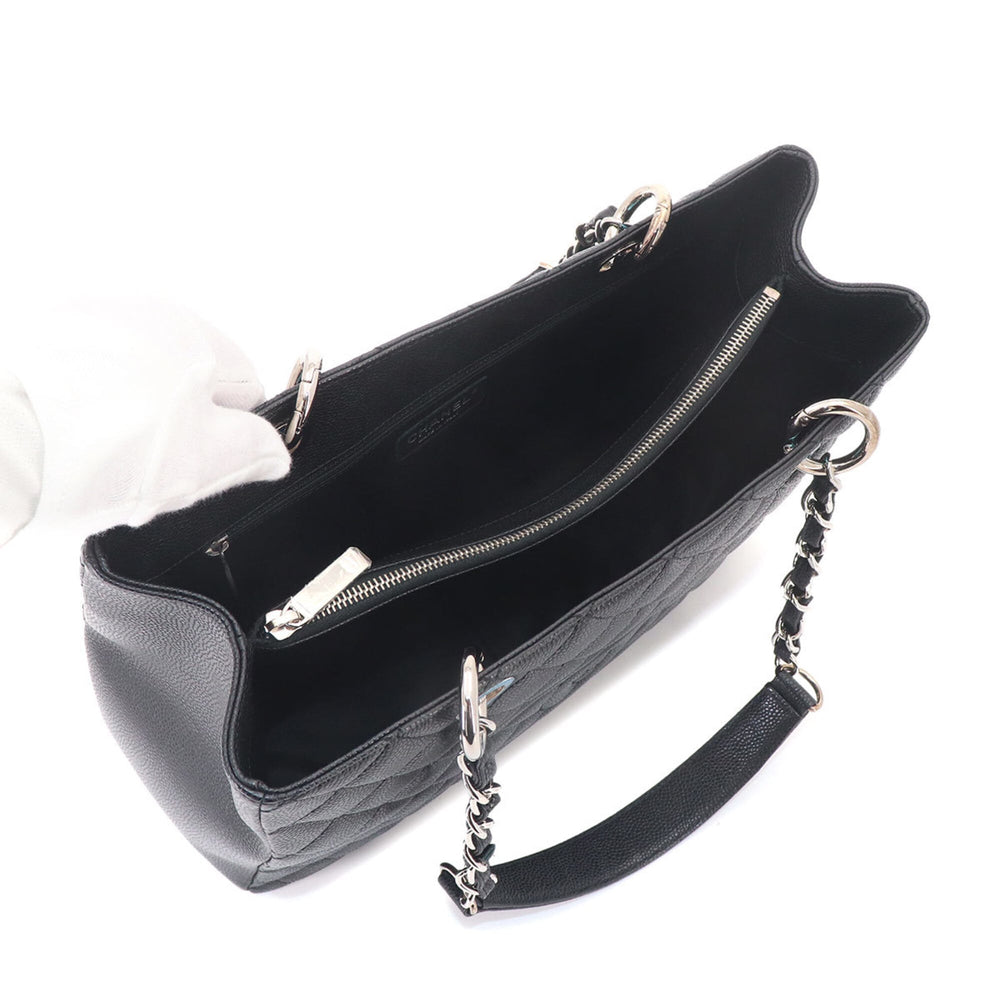Chanel Matelasse Grand Chain Tote Handbag GST Caviar Leather Black A50995 — New - Store Return