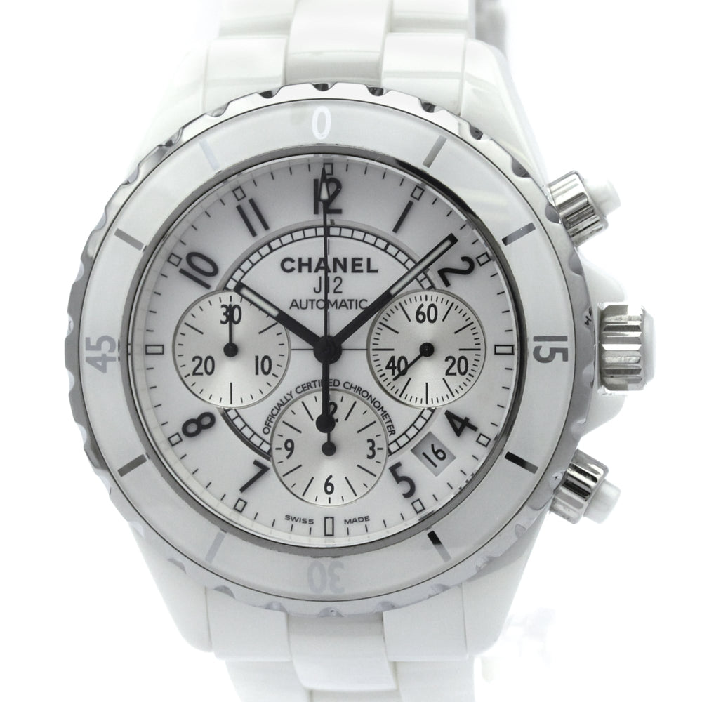 CHANEL J12 Chronograph Ceramic Automatic Mens Watch H1007 Polished — Very Good