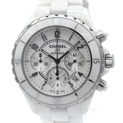CHANEL J12 Chronograph Ceramic Automatic Mens Watch H1007 Polished — Very Good