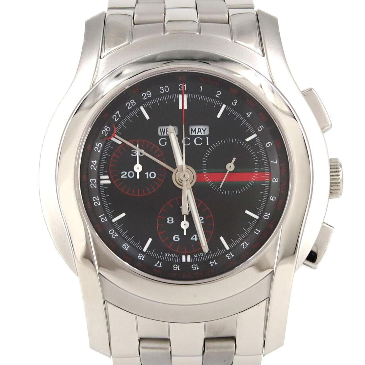 Gucci 5500CHRONO YA055206 SS Quartz Watch — Good