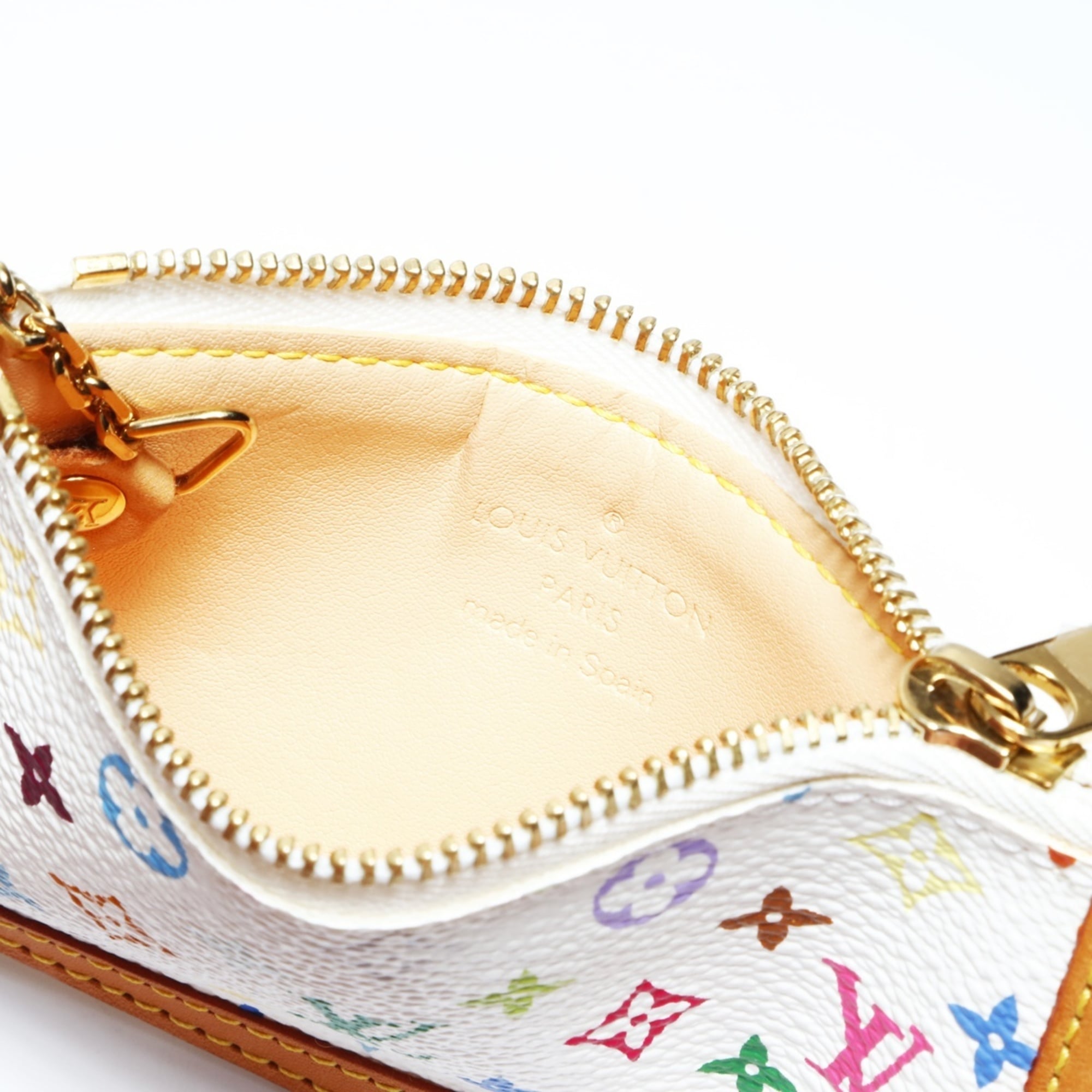 Louis Vuitton 2004 Multicolor Pochette Cle Wallet/Coin Case,