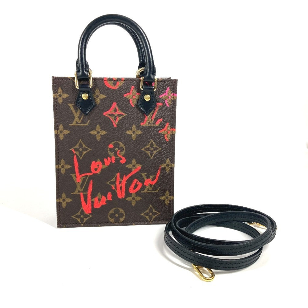LOUIS VUITTON M80839 Monogram Fall in Love China Limited Petite Sac Plat Bag Handbag Crossbody Shoulder Canvas Women's Brown — Like New
