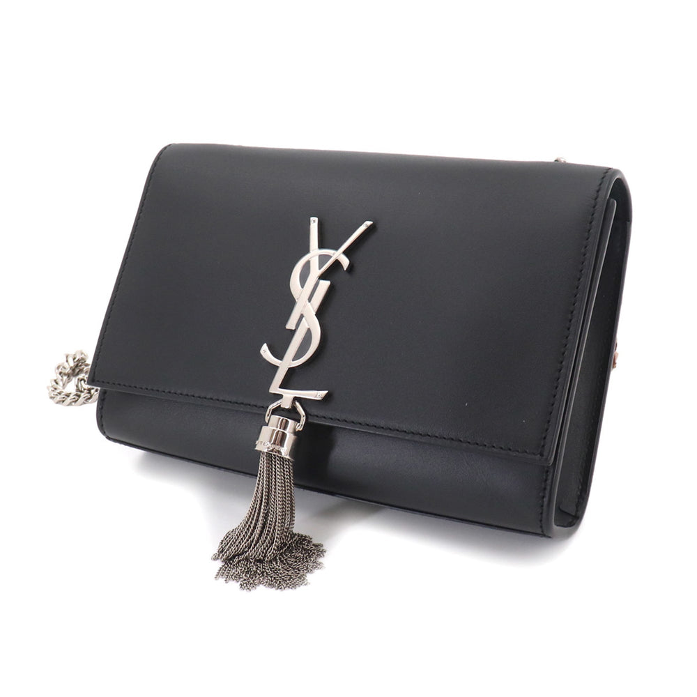 Saint Laurent Kate Small Chain Shoulder Handbag, Leather, Black, 474366 — New - Store Return