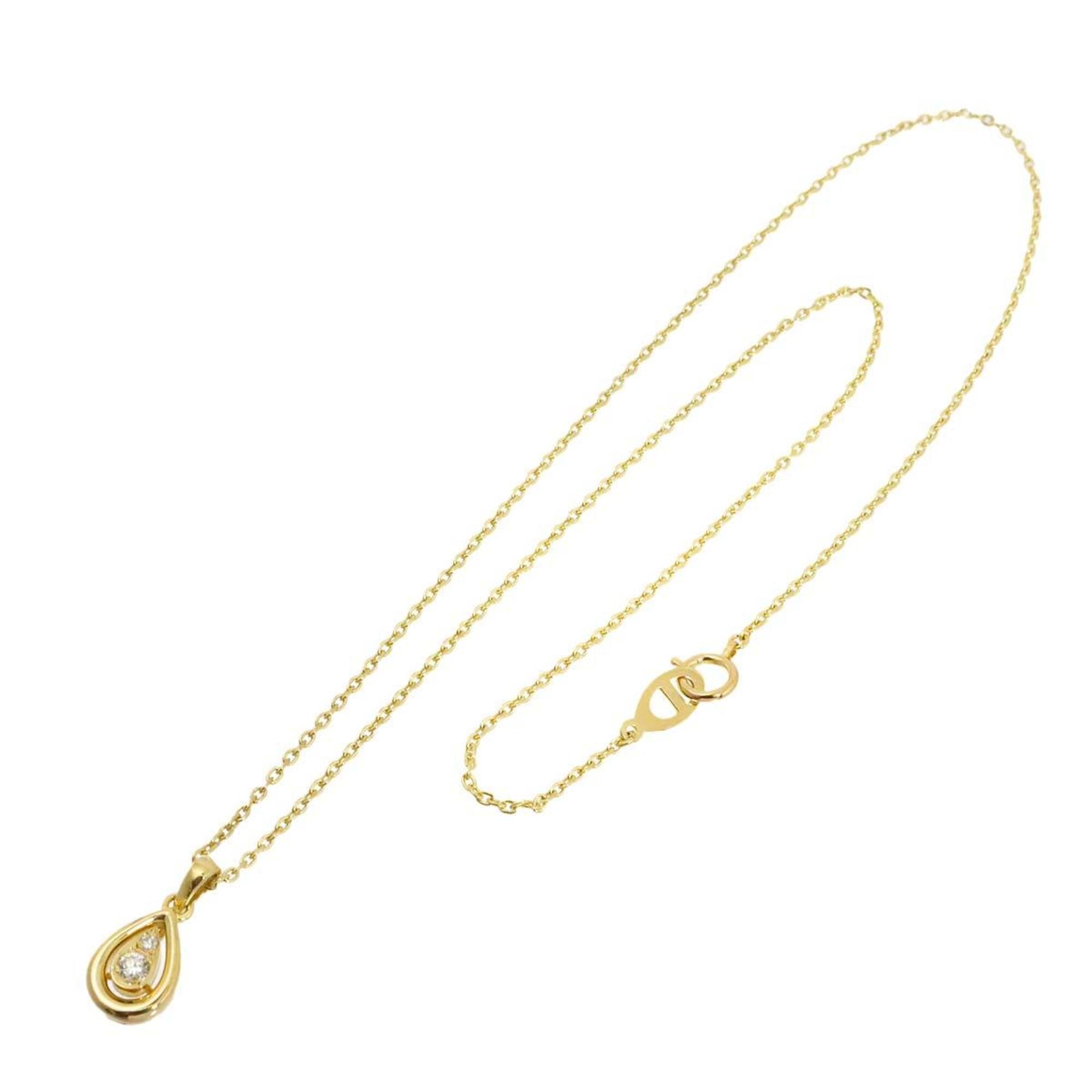 Christian Dior Diamond Necklace, 40cm, 18K Yellow Gold (750) — Like New