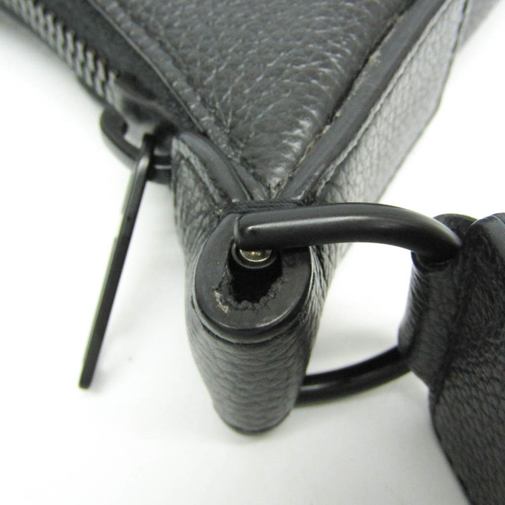 Balenciaga Hourglass Shoulder Bag 644722 Men,Women Leather Pouch,Shoulder Bag Black — Like New