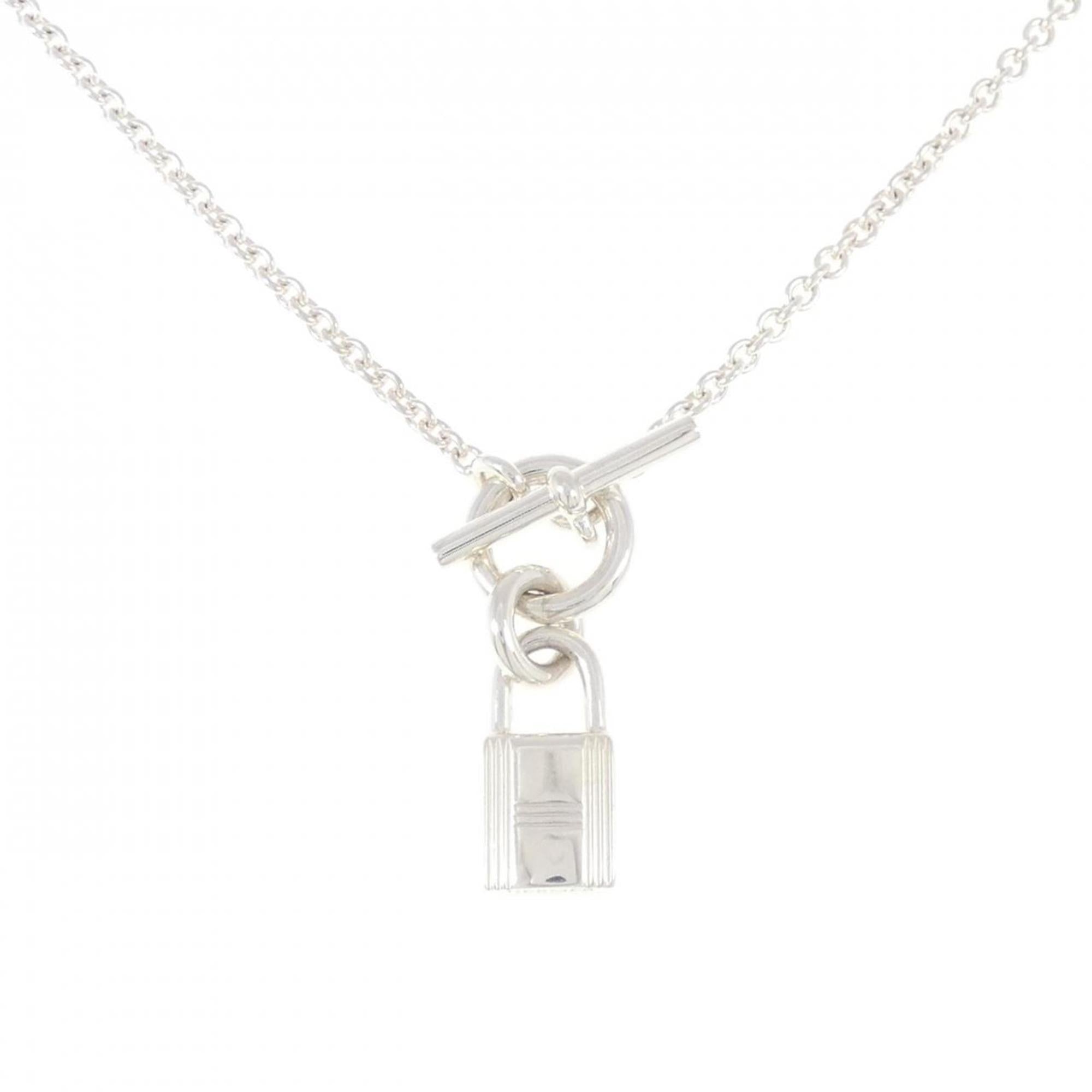 Hermes Amulet Padlock Necklace — Like New