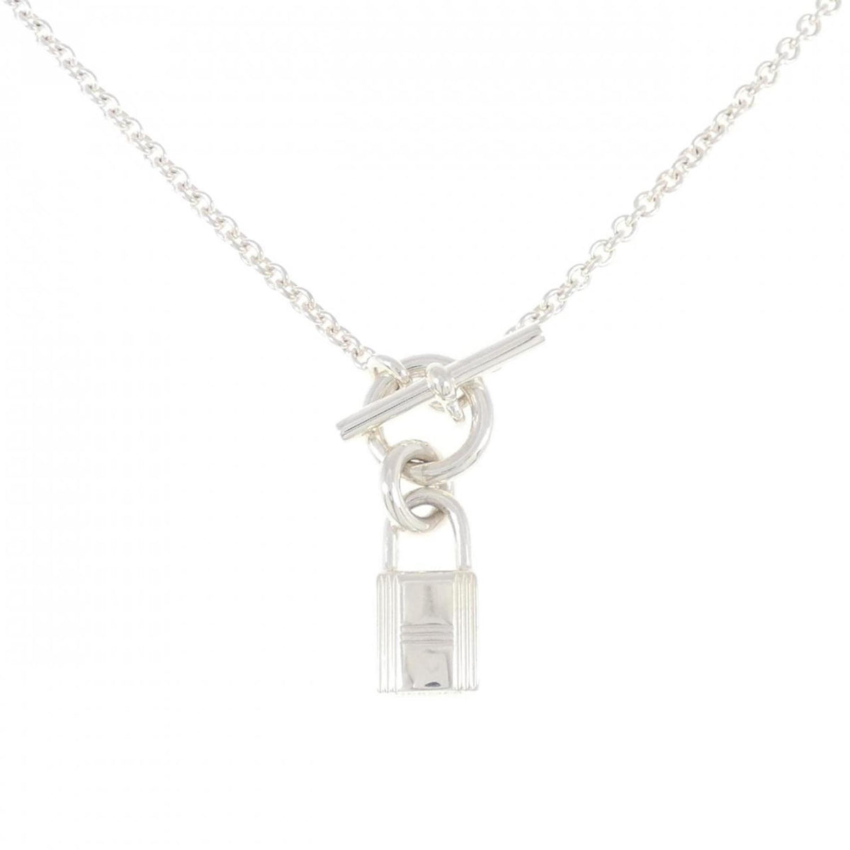 Hermes Amulet Padlock Necklace — Like New