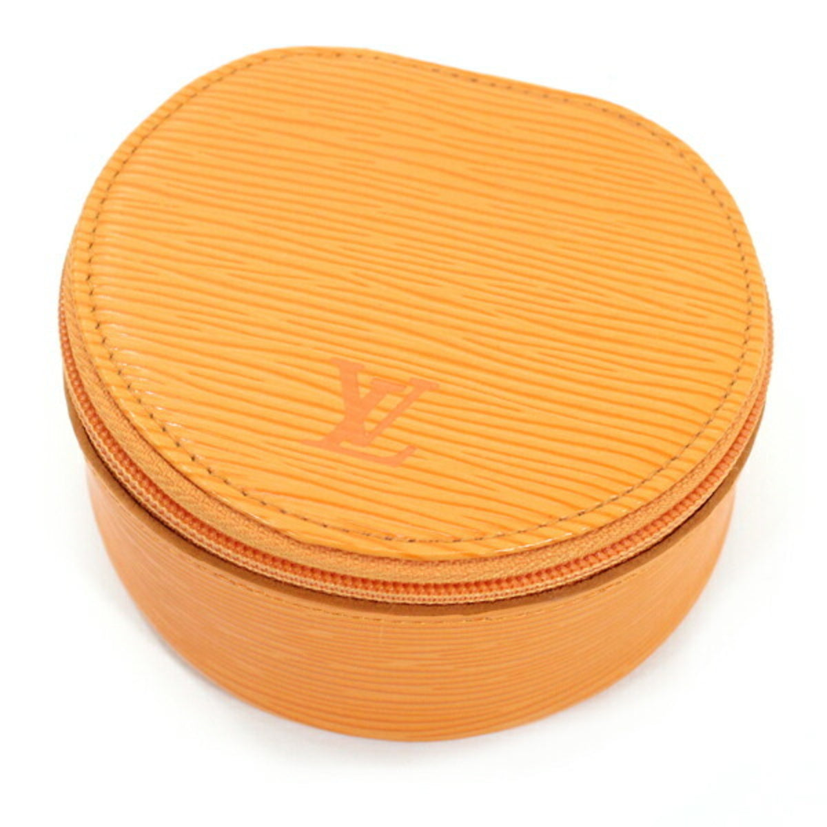 Louis Vuitton Epi Ecran Bijou Jewelry Case Bag Pouch Mandarin Orange Ring M48217 LOUIS VUITTON TK1923 — Like New