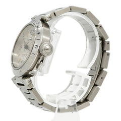 Cartier Pasha C Meridian GMT W31029M7 Silver Dial Watch (Boys' Size) — Good