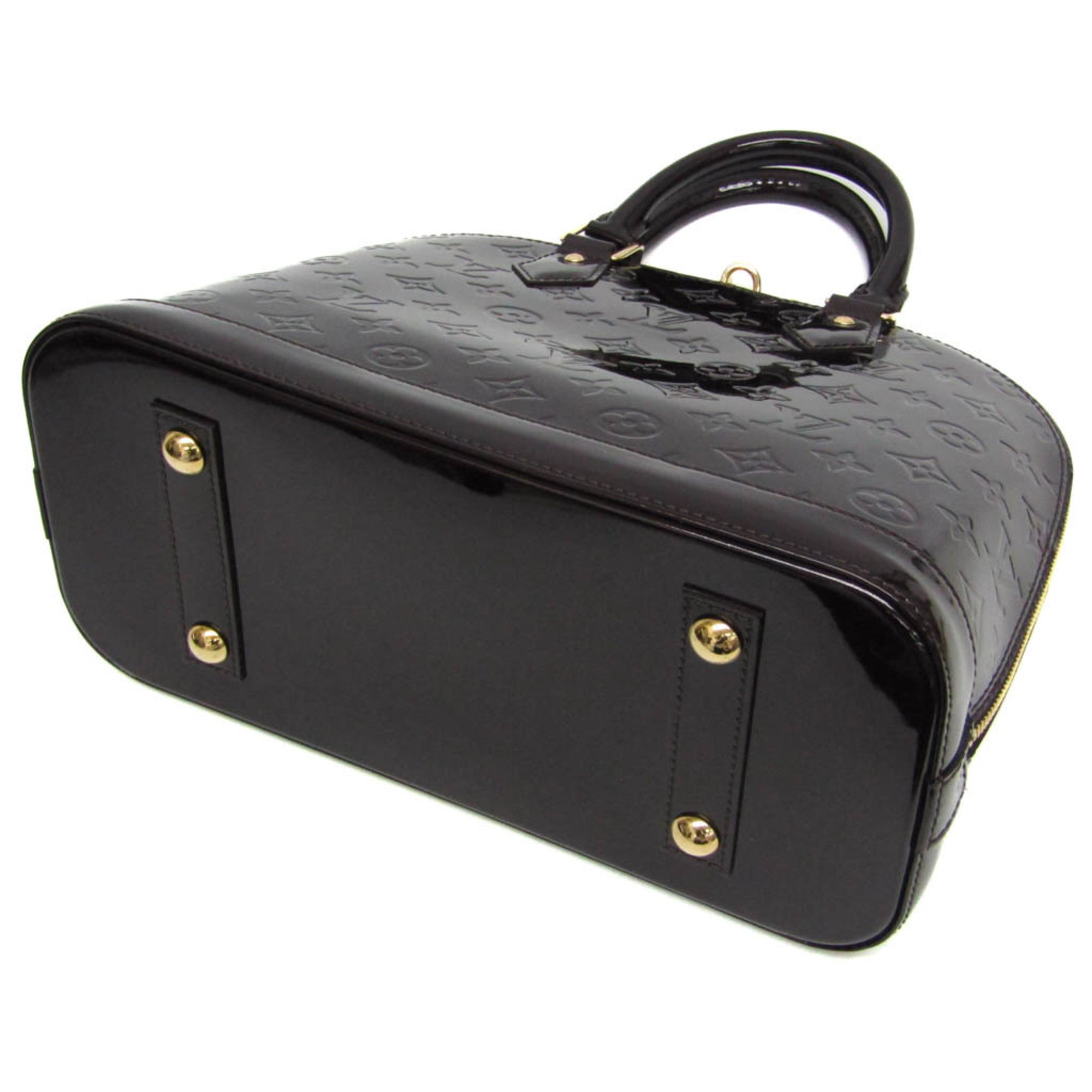 Louis Vuitton Monogram Vernis ALMA PM M91611 Women's Handbag Amarante — Like New