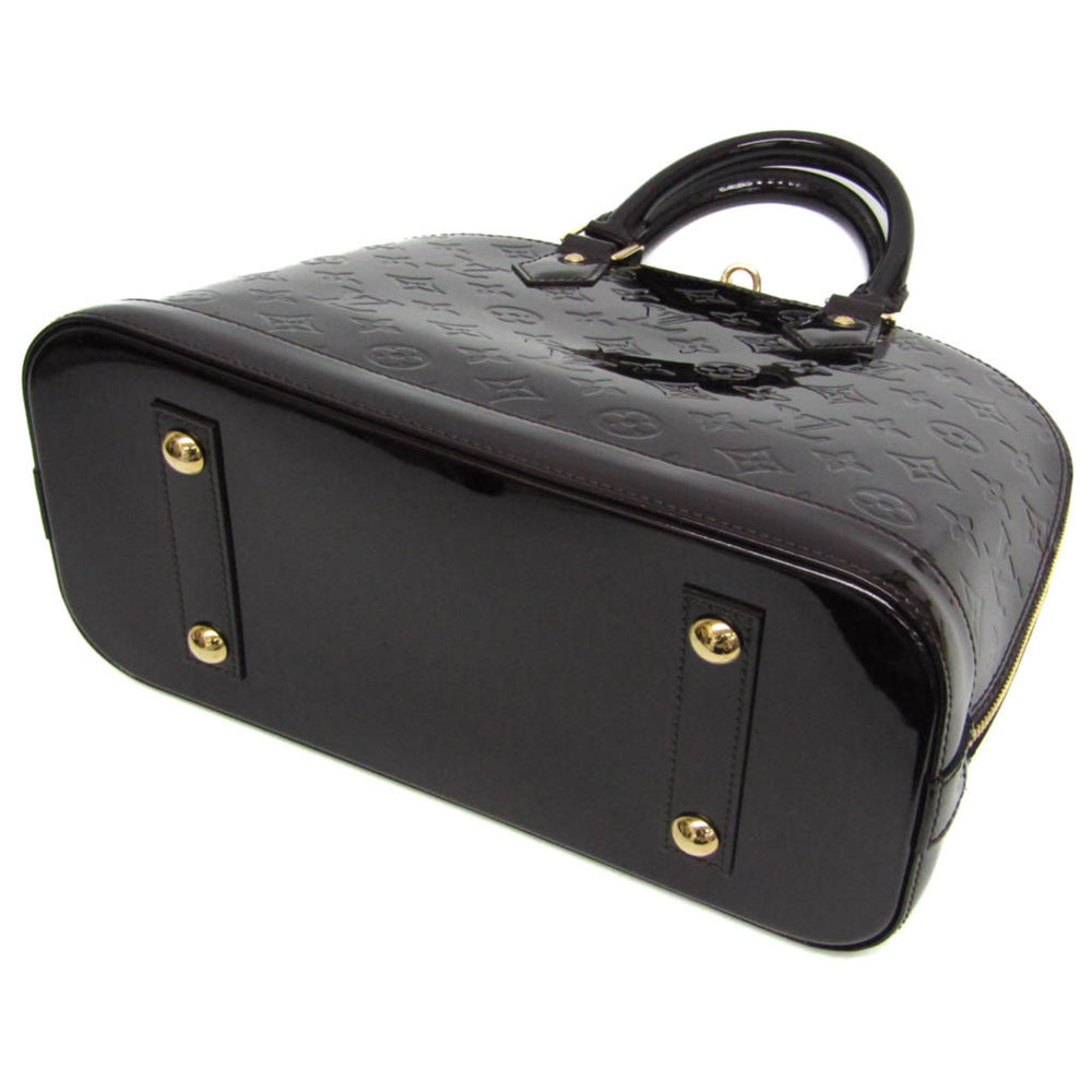 Louis Vuitton Monogram Vernis ALMA PM M91611 Women's Handbag Amarante — Like New