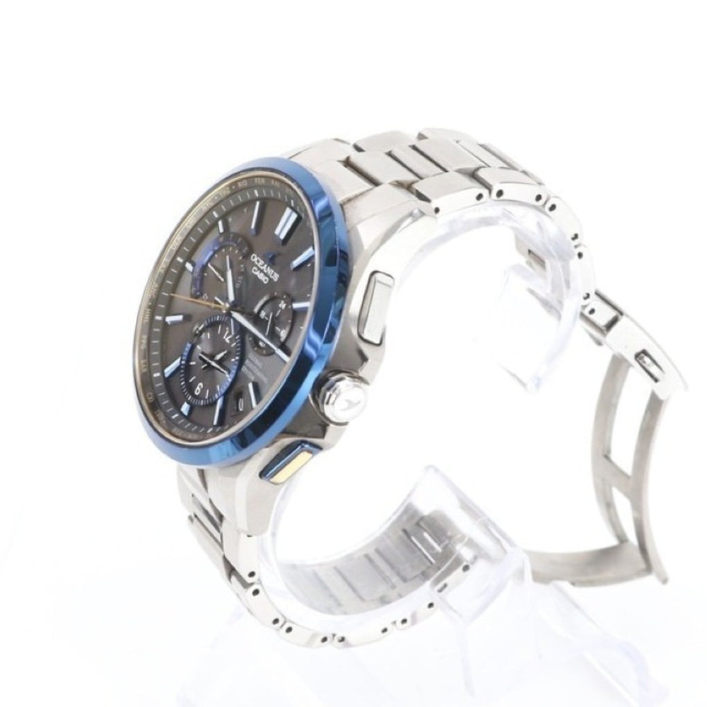 CASIO Oceanus OCWG1100TG-1AJF Men's Analog Watch (Black, Blue, Silver, Titanium) — Good