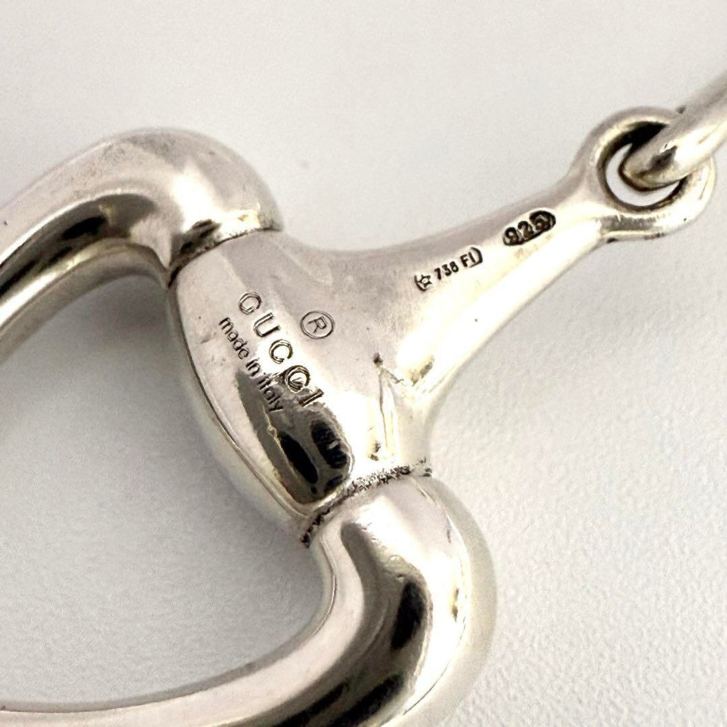 Gucci Women's Horsebit Heart Earrings Hook Silver