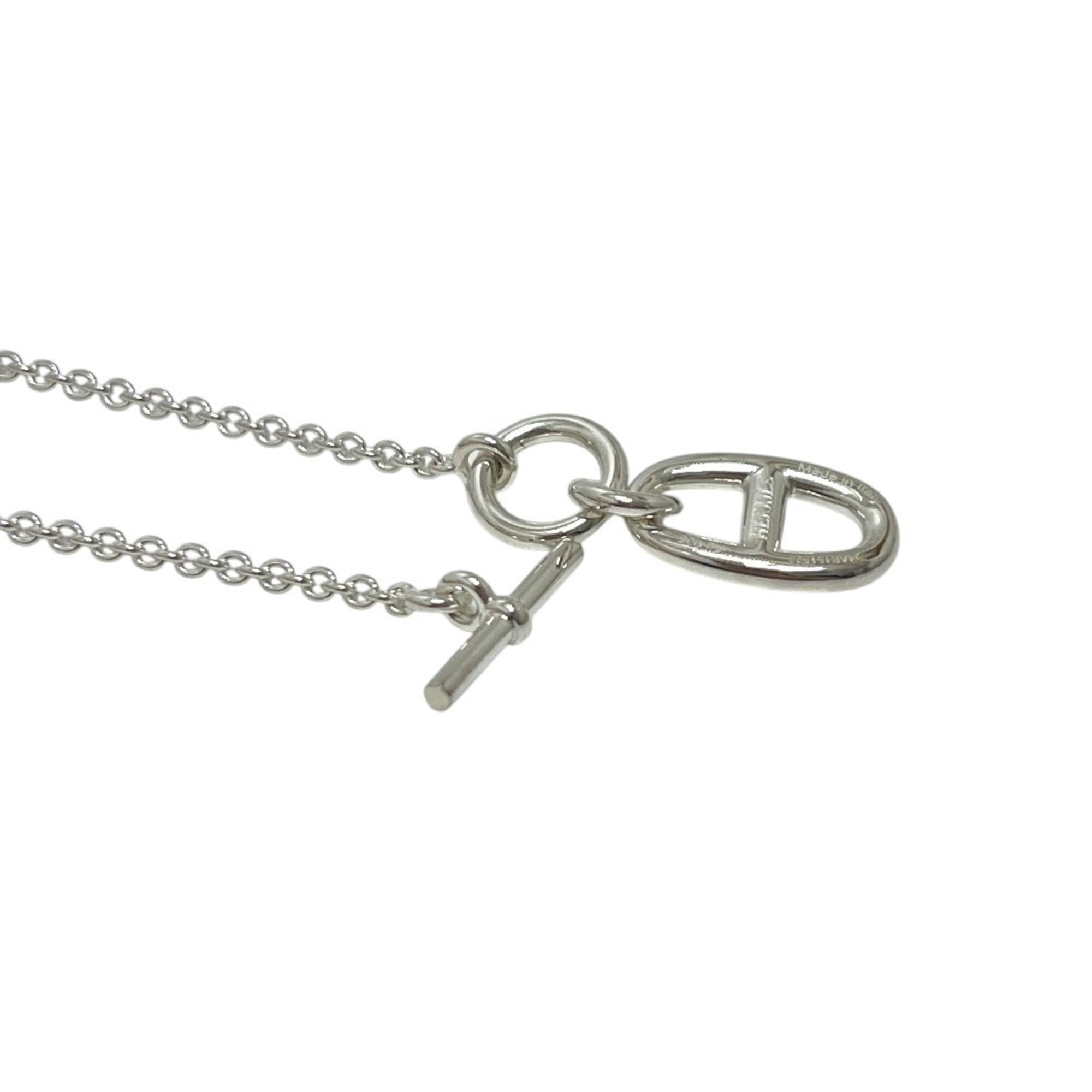 HERMES H10414B Chaine d'Ancre Amulet Accessory Necklace SV925 Men's Women's Silver — New