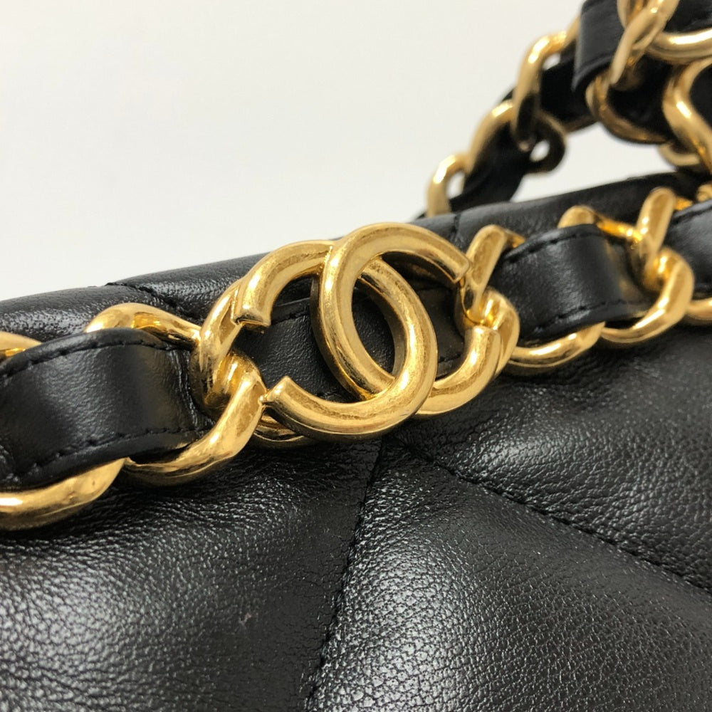 Chanel AS3502 CC Mark CC Chain bag Shoulder Shoulder Bag Black GoldHardware — Like New