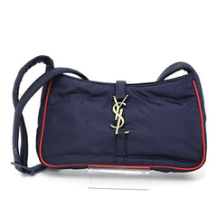 Saint Laurent Le Cin Cassette Shoulder Bag Eco Nylon Navy/Red 733294 YSL — Like New