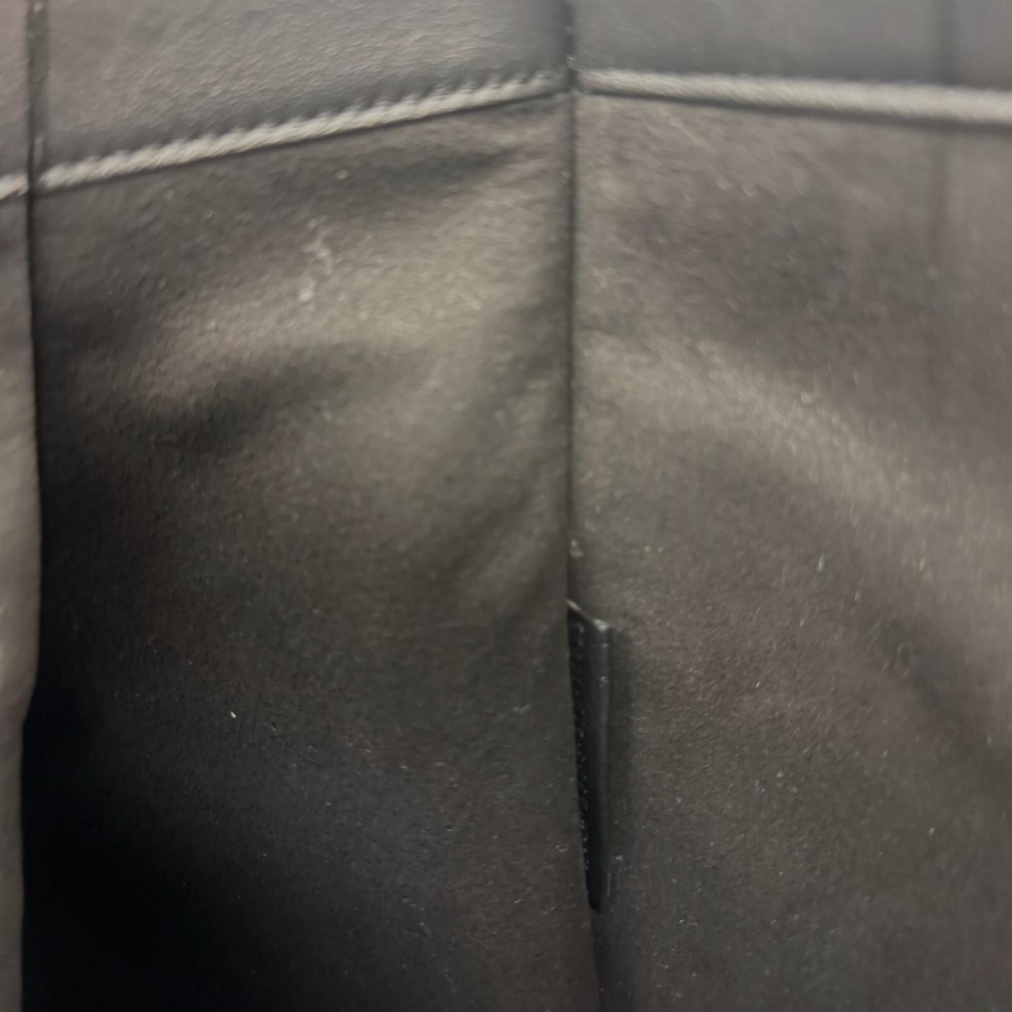 Fendi Flat Bag Tote Leather 7VA538 Black Men's FENDI