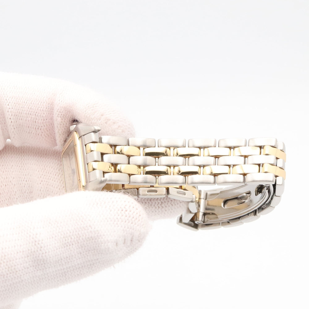 Cartier Panthère SM 2-Row Watch, 18K (Yellow Gold) Stainless Steel, Ladies', Ivory (W25029B6) — Very Good