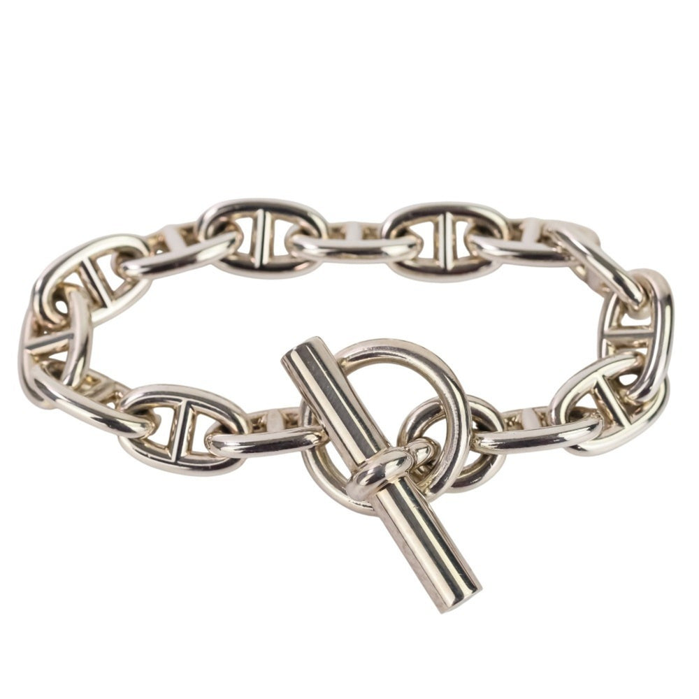 HERMES Chaine d'Ancre MM 14-link bracelet, sterling silver 925, women's — Like New