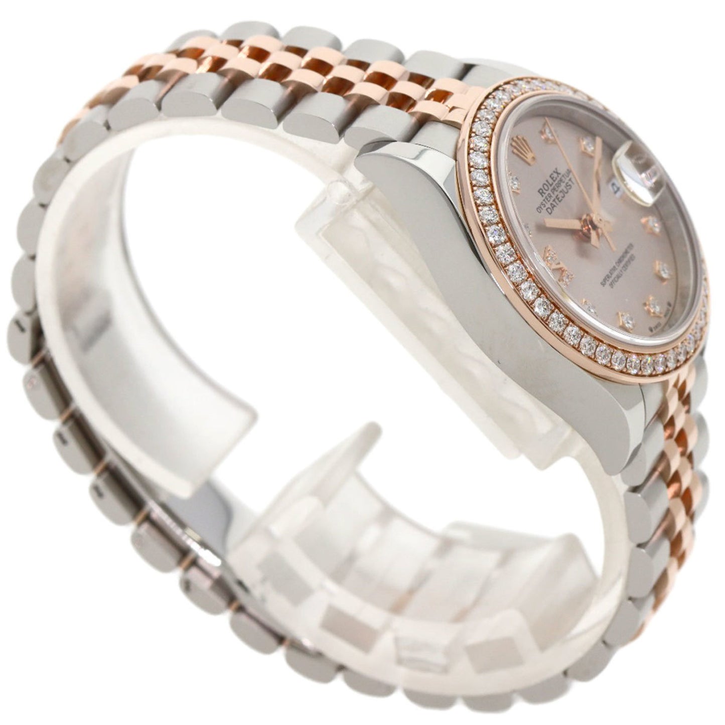 Rolex 279381RBR Datejust 9P Star Diamond IX Watch Stainless Steel SS x K18PG Ladies