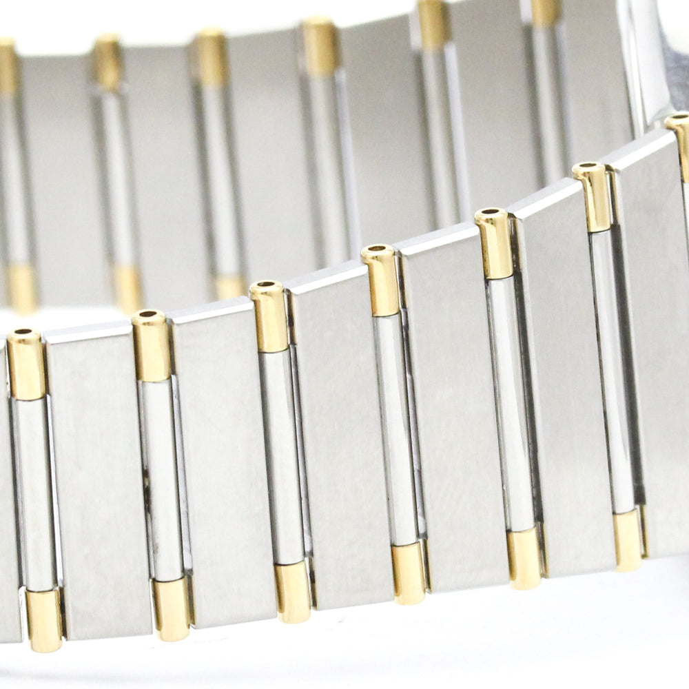 OMEGA Constellation 18K Gold Steel Quartz Mens Watch 396.1080 Polished — Very Good