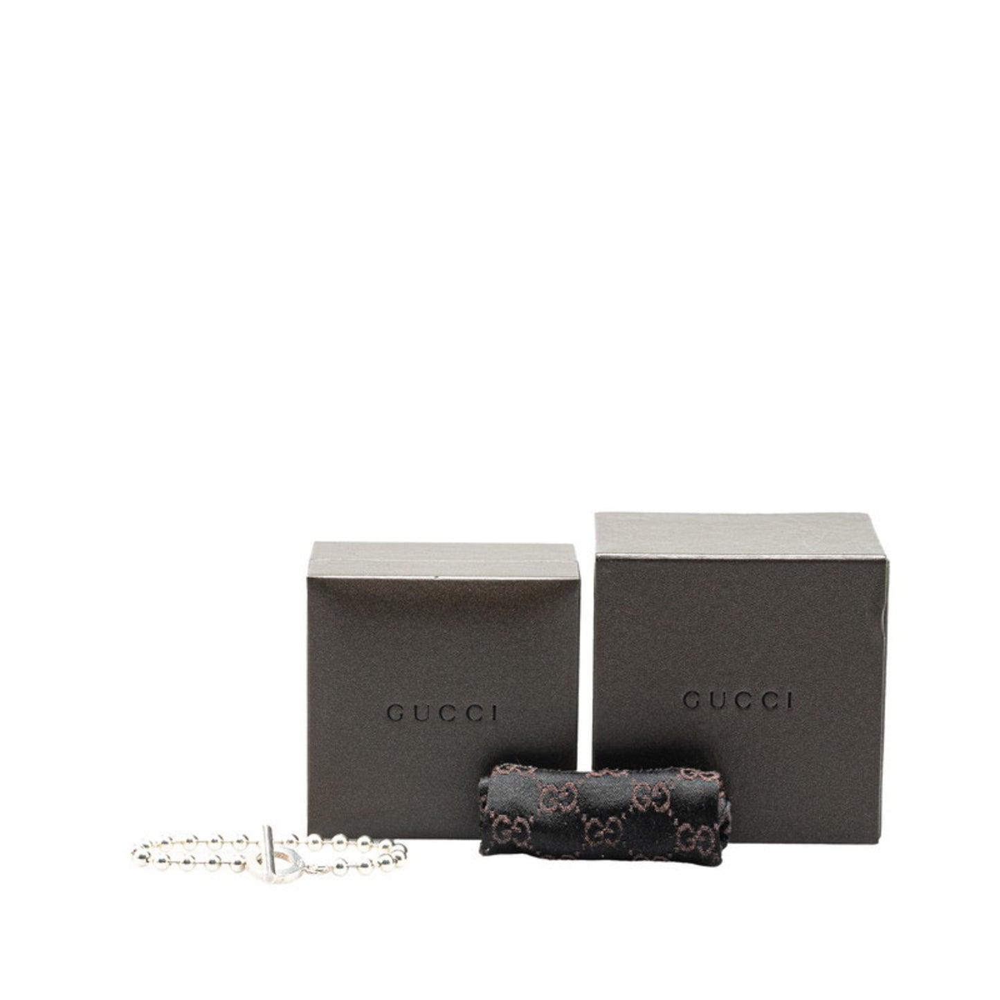 Gucci Ball Chain Bracelet 010294 SV925 Silver Women's GUCCI