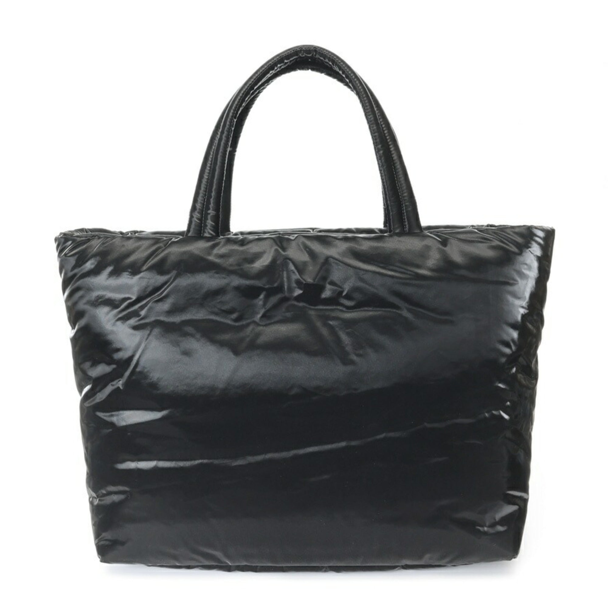 Saint Laurent Wide Puffer Tote Bag 756269, Nylon, Black — Like New