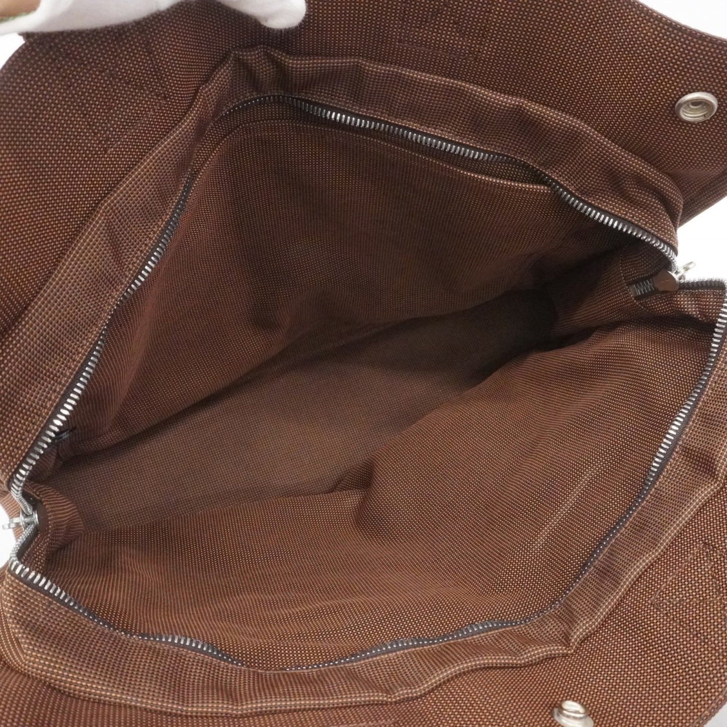 Hermes Hermès Air Line MM Tote Bag, Brown Canvas, Men's and Women's