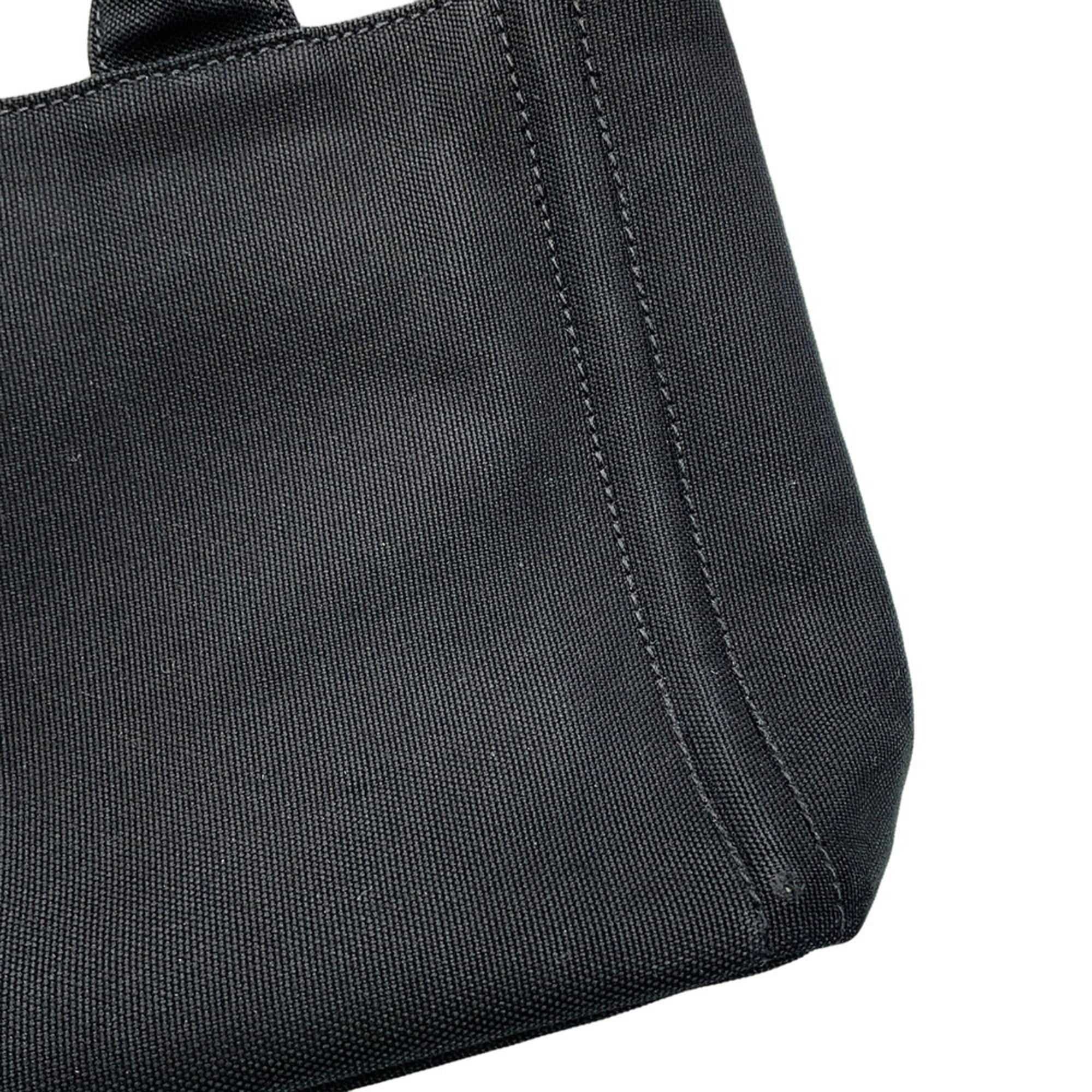 Prada Canapa Canvas Tote Bag 1BG439 PRADA 2-way Black