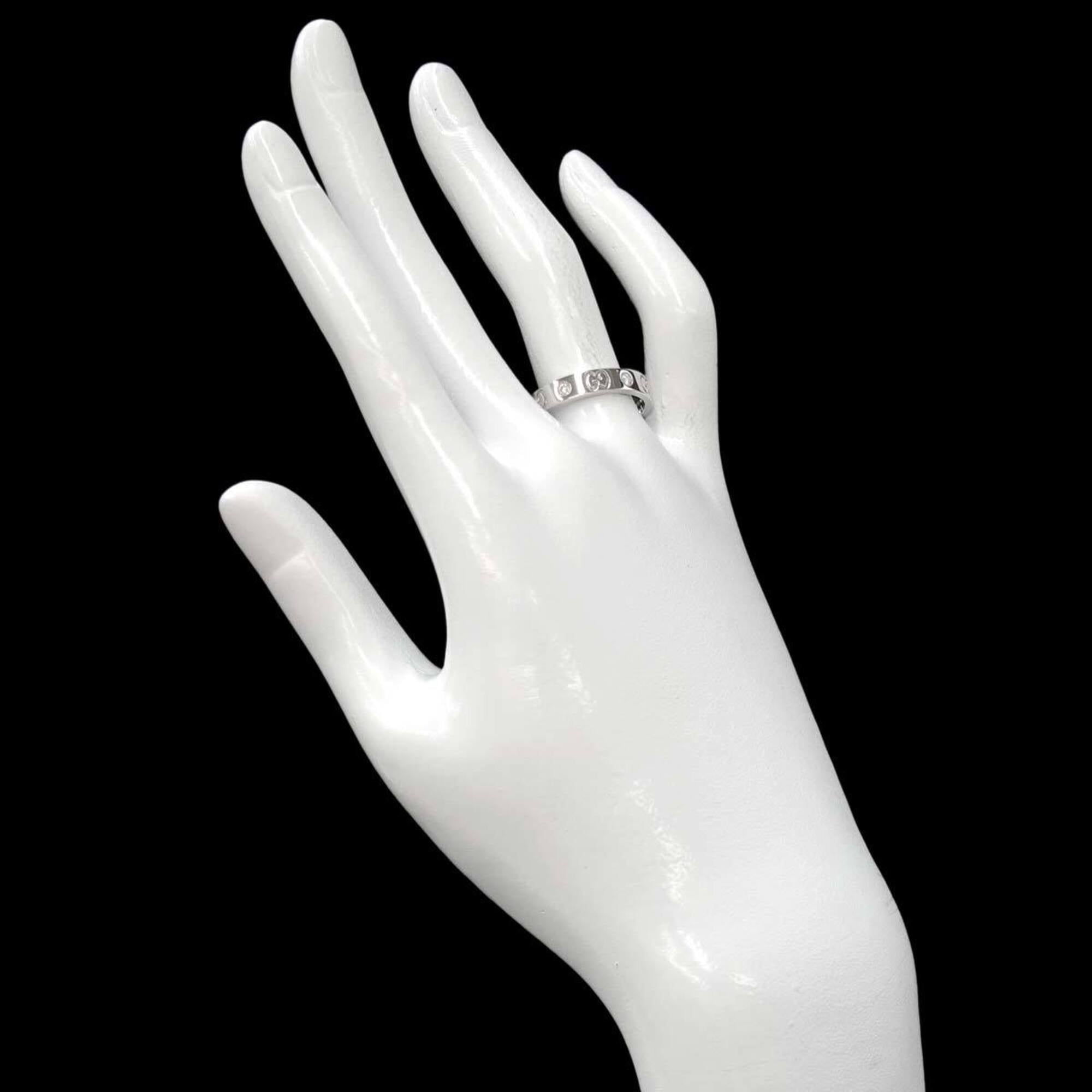Gucci Icon #17 Ring with Diamonds, 18K White Gold (750) — Like New