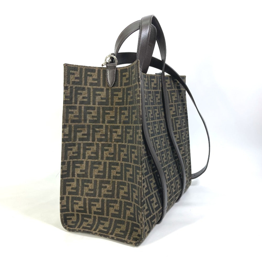 Fendi 7VA390 Crossbody 2WAY Shoulder Bag Hand Bag Tote Bag Brown Black — Like New