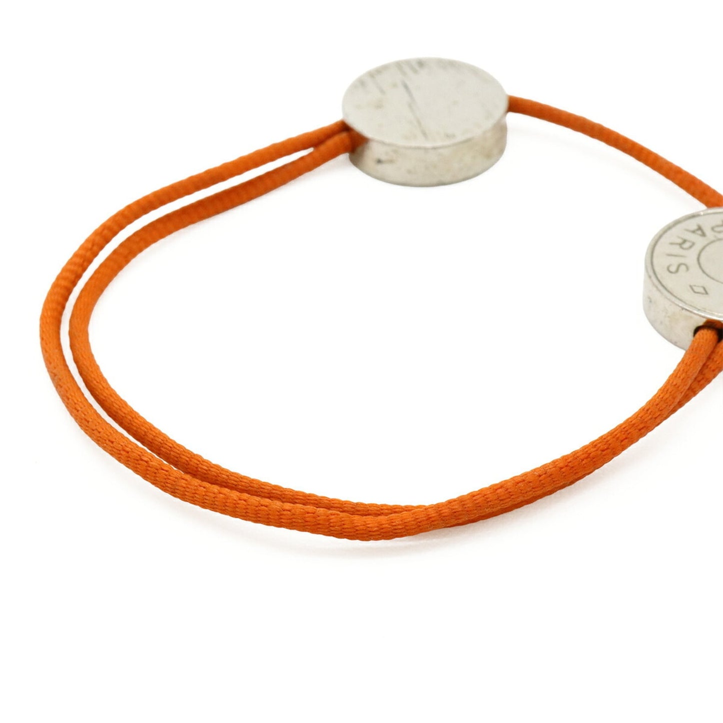 HERMES Serie Cord Bracelet, Cotton Cord, Orange