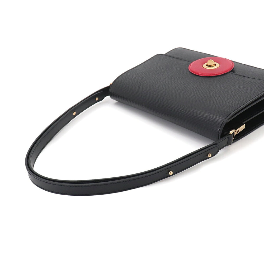 Louis Vuitton Epi Friedland Shoulder Handbag, Leather, Black/Red, M52417, Gold Hardware — Like New