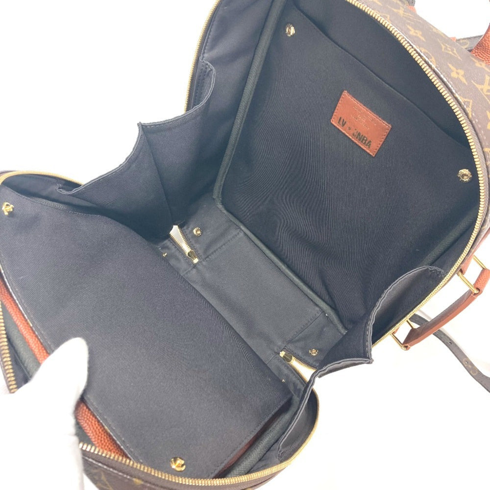 LOUIS VUITTON M45784 NBA Collaboration Shoebox Backpack Bag Rucksack Monogram Canvas Men's Brown — Like New
