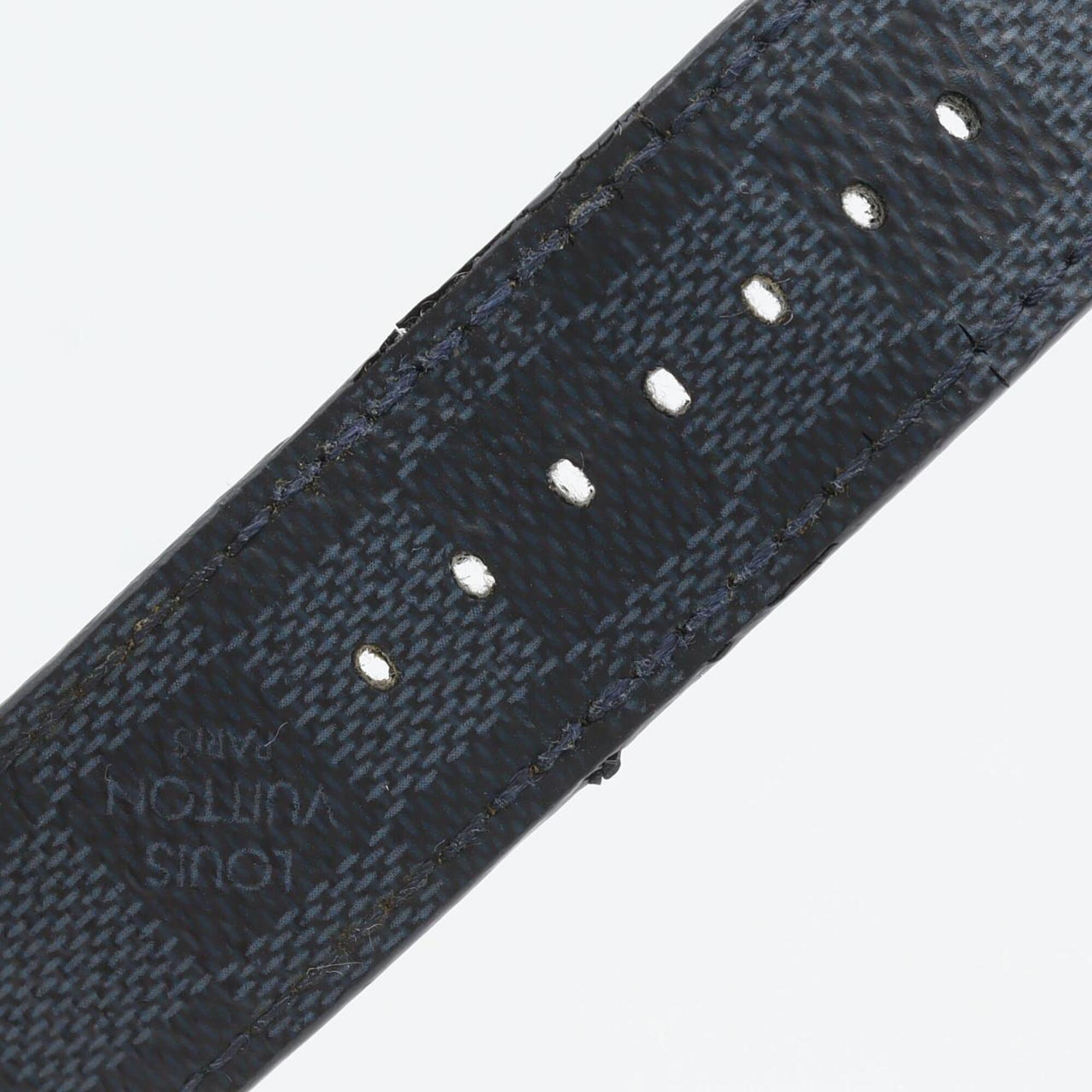 Louis Vuitton Tambour Damier Graphite QA073 SS Quartz Watch — Good