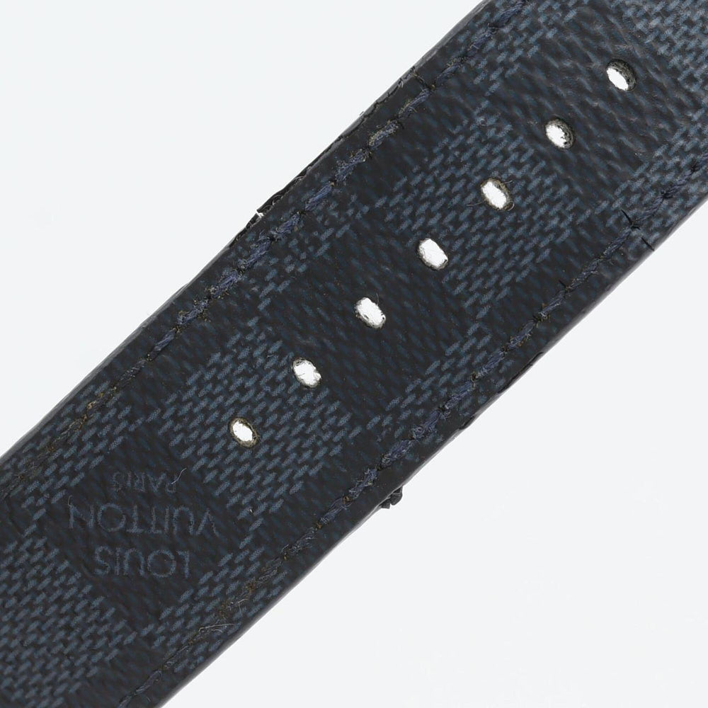 Louis Vuitton Tambour Damier Graphite QA073 SS Quartz Watch — Good